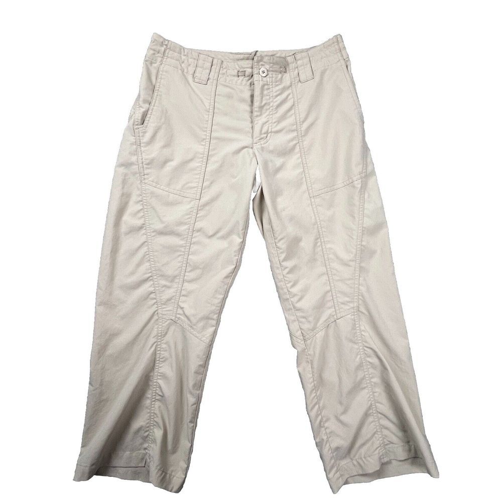 Patagonia Hiking Pants Womens 8 Beige Tan Straight Leg Nylon Blend Utility Trail